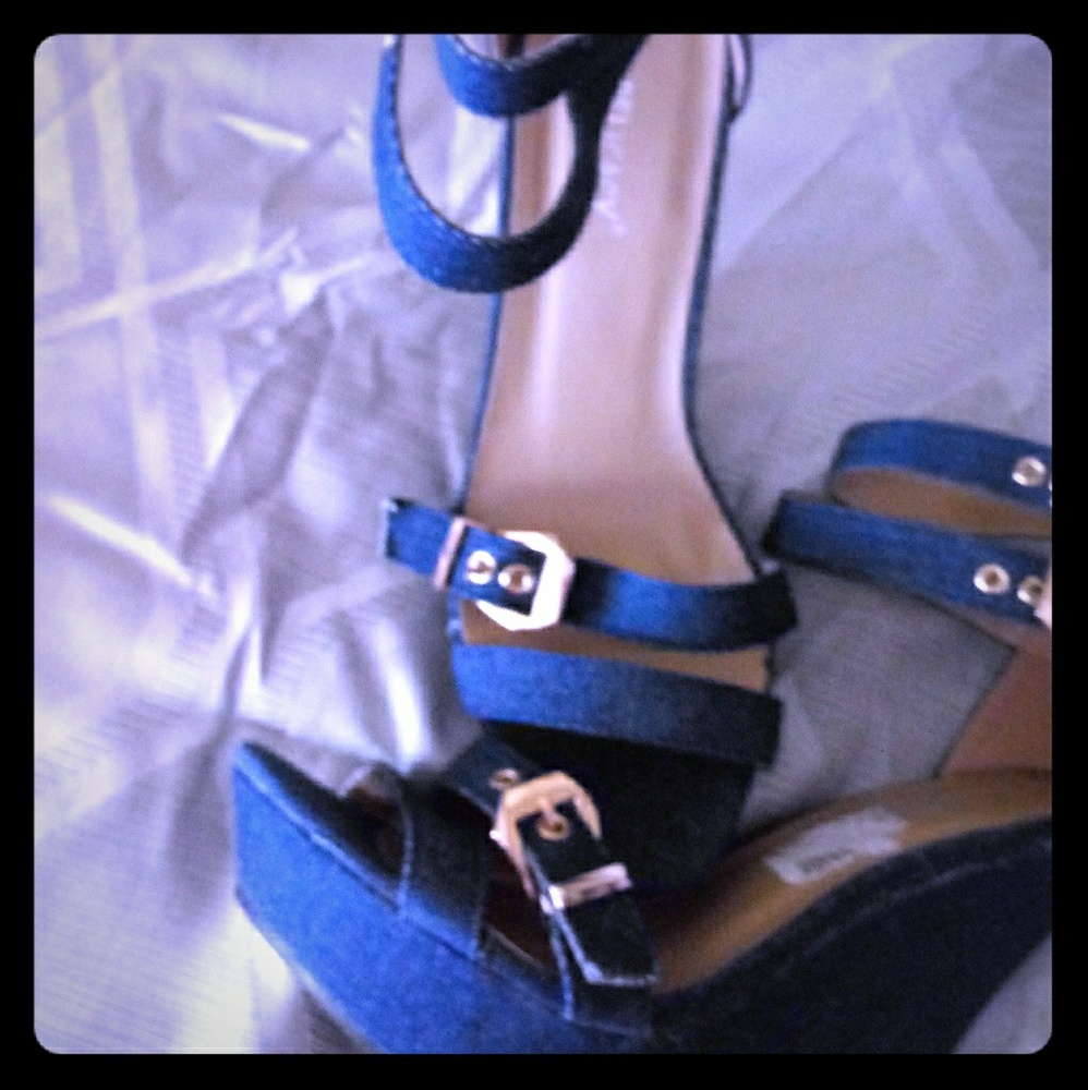 jean wedge heel sandals